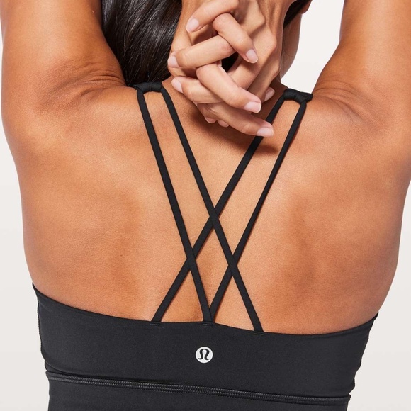 Lululemon Free to Be Long Line Sports Bra Black Size 4 - Picture 2 of 7